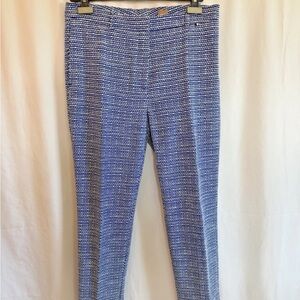 Hugo Boss Women’s Blue White Ankle Pants - Size 8 Medium